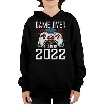 Game Class Of 2022 College School Is Over Gamer Graduation Youth Hoodie - Thegiftio UK