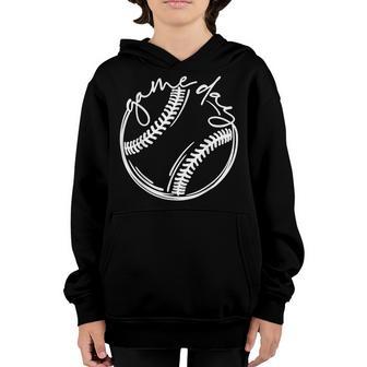 Game Day Baseball Baseball Life Softball Life For Mom V2 Youth Hoodie - Thegiftio UK