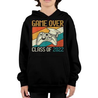 Game Over Class Of 2022 Video Games Vintage Graduation Gamer Youth Hoodie - Thegiftio UK