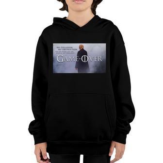 Game Over Donald J Trump No Collusion T-Shirt Graphic Design Printed Casual Daily Basic Youth Hoodie - Thegiftio UK