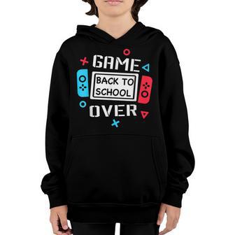 Game Over Video Game Gaming Gamer Back To School Student Youth Hoodie - Thegiftio UK