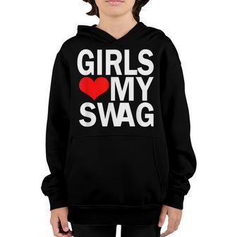 Girls Love My Swag V2 Youth Hoodie - Thegiftio UK
