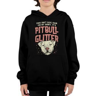 Girls Pitbull Glitter Hair Dog Lover Gift Mothers Day Gift Mom Gift Graphic Design Printed Casual Daily Basic Youth Hoodie - Thegiftio UK