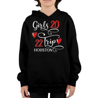 Girls Trip 2022 Houston Texas Vacation Beach Group Matching Youth Hoodie - Thegiftio UK