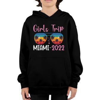 Girls Trip Miami 2022 Weekend Summer Vacation Birthday Party Gift V2 Youth Hoodie - Thegiftio UK