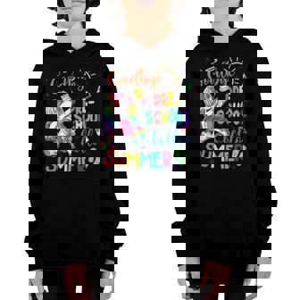 Goodbye School Hello Summer Unicorn Cute Last Day Of School Youth Hoodie - Thegiftio UK