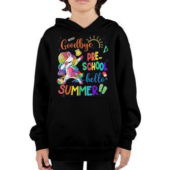 Goodbye School Hello Summer Unicorn Cute Last Day Of School Youth Hoodie - Thegiftio UK