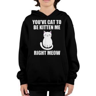 Got To Be Kidding Me Pun Kitten Cat Lover Youth Hoodie - Thegiftio UK