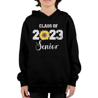Graduate Class Of 2023 Sunflower 22 Senior Graduation Meaningful Gift Graphic Design Printed Casual Daily Basic Youth Hoodie - Thegiftio UK