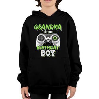 Grandma Of The Birthday Boy Matching Video Game Birthday Gift Graphic Design Printed Casual Daily Basic Youth Hoodie - Thegiftio UK