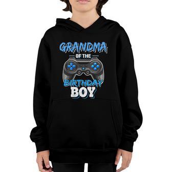 Grandma Of The Birthday Boy Matching Video Game Birthday Great Gift Graphic Design Printed Casual Daily Basic Youth Hoodie - Thegiftio UK