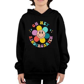 Groovy Oh Hey Kindergarten Back To School Graphic Design Printed Casual Daily Basic Youth Hoodie - Thegiftio UK