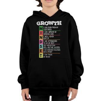 Growth Mindset Definition Motivational Entrepreneur Quote Youth Hoodie - Thegiftio UK