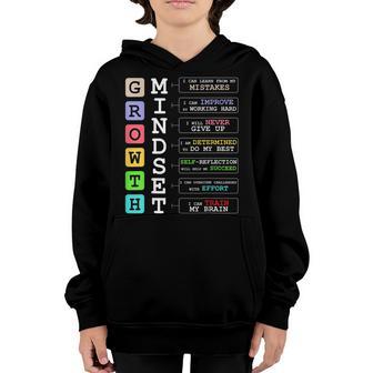 Growth Mindset Positive School Classroom Teacher Gift Youth Hoodie - Thegiftio UK