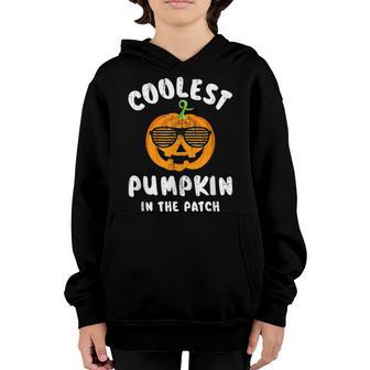 Halloween Coolest Pumpkin In The Patch For Halloween Kids Youth Hoodie - Thegiftio UK