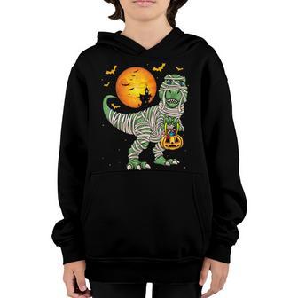 Halloween Costume Dinosaur T Rex Mummy Pumpkins Boys Kids Youth Hoodie - Thegiftio UK