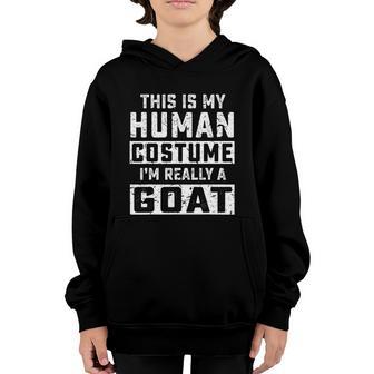 Halloween Costume Goat Animals Men Women Boys Girls Kids Design Graphic Design Printed Casual Daily Basic Youth Hoodie - Thegiftio UK