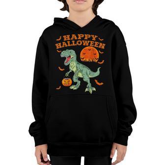 Halloween Dinosaur T Rex Skeleton Scary Boys Kids Ns V10 Youth Hoodie - Thegiftio UK