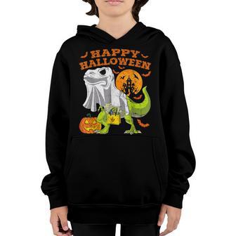 Halloween Dinosaur T Rex Skeleton Scary Boys Kids Ns V14 Youth Hoodie - Thegiftio UK