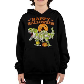 Halloween Dinosaur T Rex Skeleton Scary Boys Kids Ns V15 Youth Hoodie - Thegiftio UK