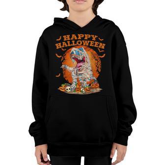 Halloween Dinosaur T Rex Skeleton Scary Boys Kids Ns V6 Youth Hoodie - Thegiftio UK