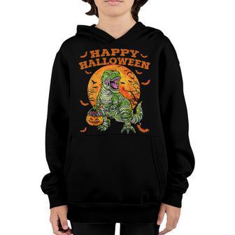 Halloween Dinosaur T Rex Skeleton Scary Boys Kids Ns V9 Youth Hoodie - Thegiftio UK
