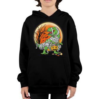 Halloween For Boys Kids Dinosaur T Rex Mummy Pumpkin Youth Hoodie - Thegiftio UK