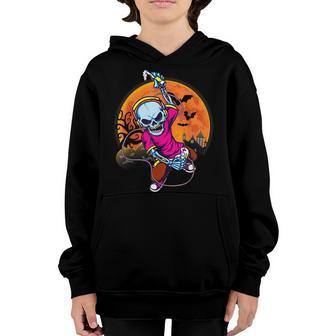 Halloween Men Boys Gamer Skeleton Outfit Boys Youth Hoodie - Thegiftio UK
