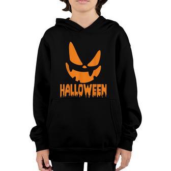 Halloween Pumpkin Funny Face Run Costume Men Women Fun Kids Graphic Design Printed Casual Daily Basic Youth Hoodie - Thegiftio UK