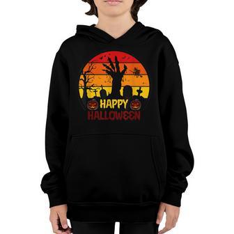 Halloween Skeleton Skater Kids Boys Men Skateboa Pumpkin Ir Youth Hoodie - Thegiftio UK