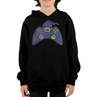 Halloween Skeleton Zombie Gaming Controllers Mummy Boys Kids V4 Youth Hoodie - Thegiftio UK