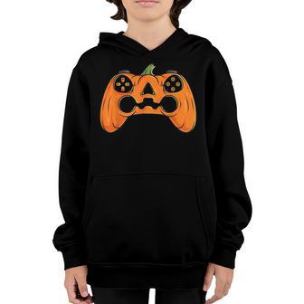 Halloween Skeleton Zombie Gaming Controllers Mummy Boys Kids V7 Youth Hoodie - Thegiftio UK