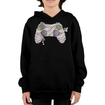 Halloween Skeleton Zombie Gaming Controllers Mummy Boys Kids V8 Youth Hoodie - Thegiftio UK
