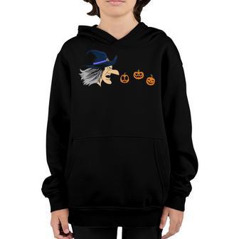 Halloween Witch Eating Ghost Gamer Men Women Kids Youth Hoodie - Thegiftio UK
