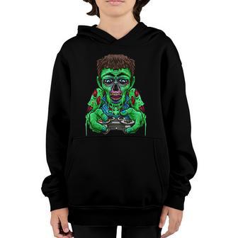 Halloween Zombie Gaming Video Gamers Boys Girls Ns Graphic Design Printed Casual Daily Basic Youth Hoodie - Thegiftio UK