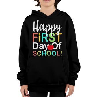Happy First Day Of School Graphic Design Printed Casual Daily Basic Youth Hoodie - Thegiftio UK