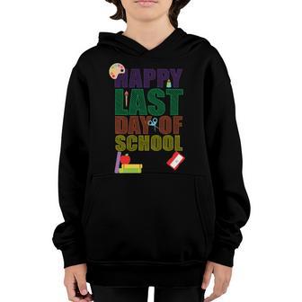 Happy Last Day Of School Arts And Crafts T-Shirt Graphic Design Printed Casual Daily Basic Youth Hoodie - Thegiftio UK