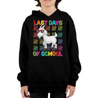 Happy Last Day Of School Goat Lover Boys Girls Graduation Youth Hoodie - Thegiftio UK