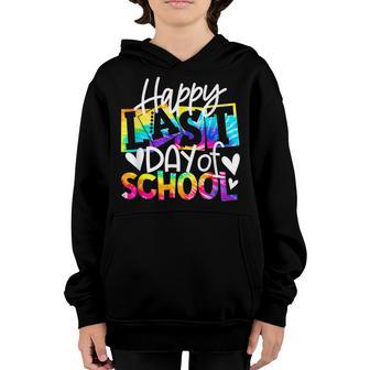 Happy Last Day Of School Hello Summer Graduation Tie Dye V2 Youth Hoodie - Thegiftio UK