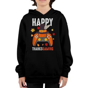 Happy Thanksgaming Turkey Gamer Thanksgiving 2022 Boys Youth Hoodie - Thegiftio UK