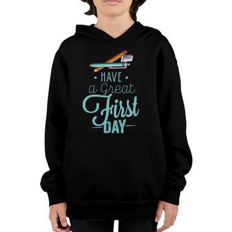 Have A Great First Day Back To School Graphic Design Printed Casual Daily Basic Youth Hoodie - Thegiftio UK