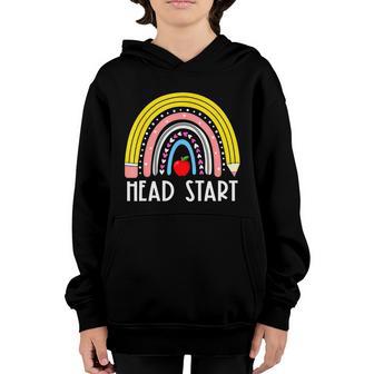 Head Start Rainbow Headstart Teacher First Day Of School Graphic Design Printed Casual Daily Basic Youth Hoodie - Thegiftio UK