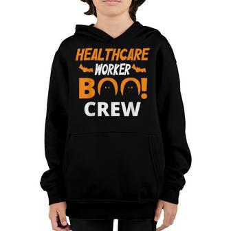 Heathcare Worker Boo Crew Nurse Ghost Funny Halloween Youth Hoodie - Seseable
