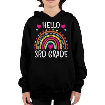Hello 3Rd Grade Team Squad Crew Back To School Teachers Kids Youth Hoodie - Seseable