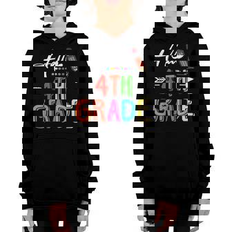 Hello 4Th Grade Team Fourth Grade Teacher Back To School Youth Hoodie | Seseable CA