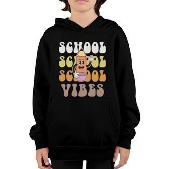 Hello Pencil School Vibes Funny Back To School Youth Hoodie - Thegiftio UK