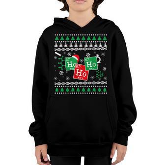 Ho Ho Ho Santa Chemistry Ugly Christmas For Men Women Kids V2 Youth Hoodie - Thegiftio UK