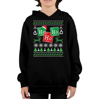 Ho Ho Ho Santa Chemistry Ugly Christmas For Men Women Kids Youth Hoodie - Thegiftio UK