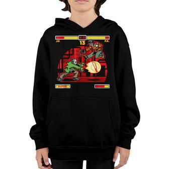 Horror Movie Video-Game Lazy Halloween Costume Funny Gamer Youth Hoodie - Thegiftio UK