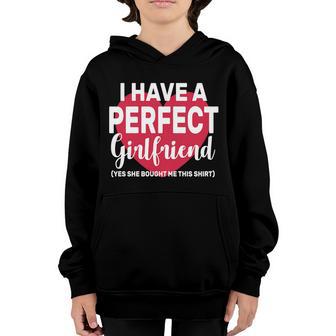 I Have A Perfect Girlfriend Yes She Bought Me This Graphic Design Printed Casual Daily Basic Youth Hoodie - Thegiftio UK